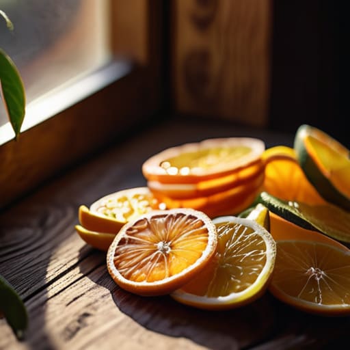 Minimalist Dried Citrus Garlands for holiday decor.