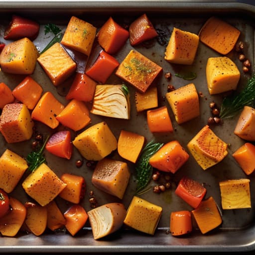 The One-Pan Chickpea Roast with vegetables.