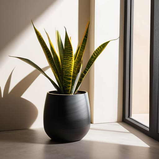 The Unkillable Snake Plant in minimalist decor.