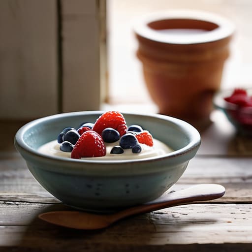 Bowl of Greek Yogurt with a Purpose.