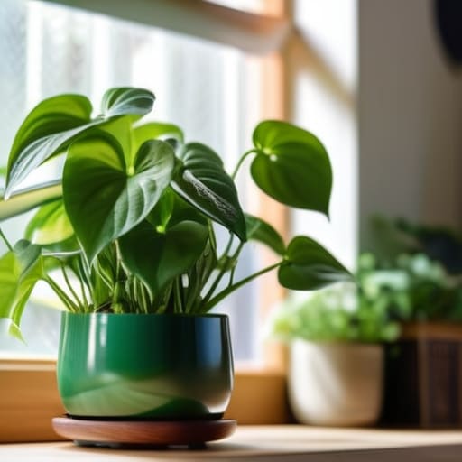 Pothos: The Living Vine on a desk.
