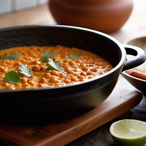 Creamy Red Lentil and Coconut Curry.