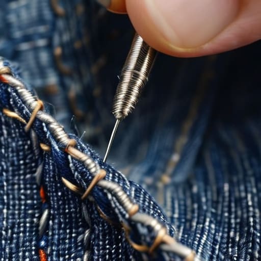 The No Nonsense Kit Sewing Needle and Thread for Jeans.