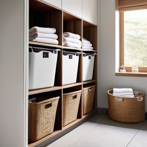 Organized laundry room: Systems Over Chaos.