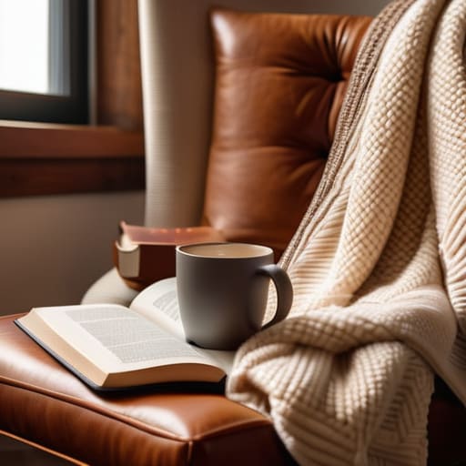 Heavy wool throw, The Tactile Anchor.