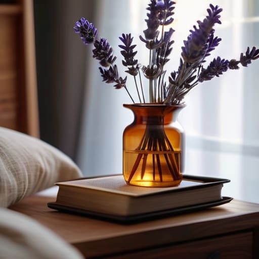A peaceful evening routine for better sleep.