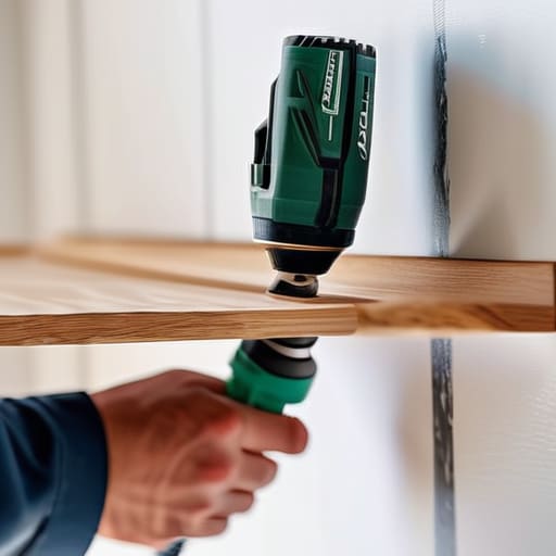 How to install a shelf securely.