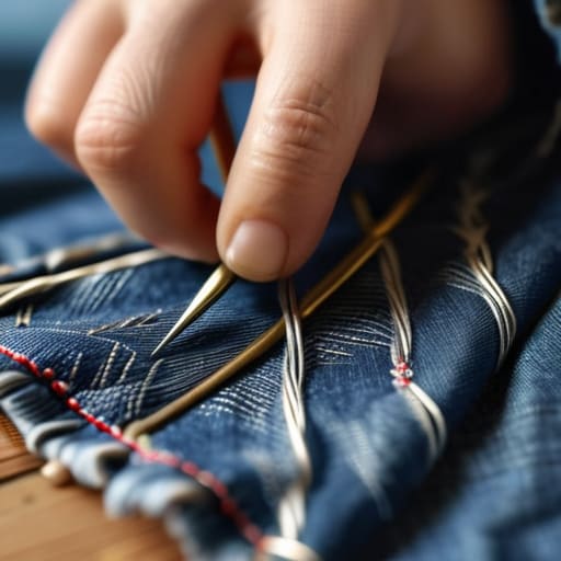Learn how to mend clothes easily.