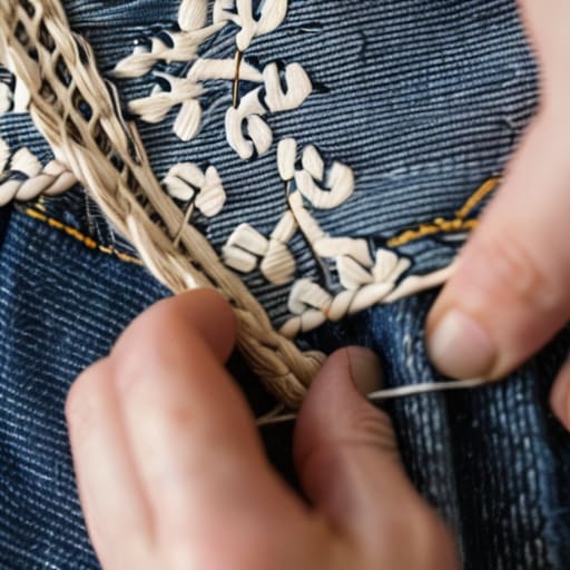 Creative ways on how to patch jeans.