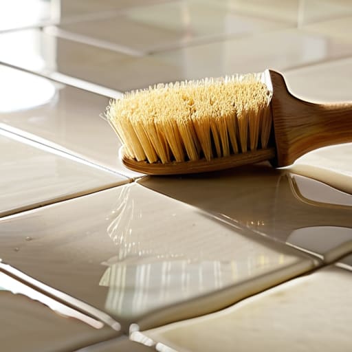 Clean tile grout: Done and Dusted.