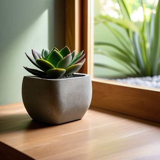 Brutalist Planters for Low-Maintenance Greenery.