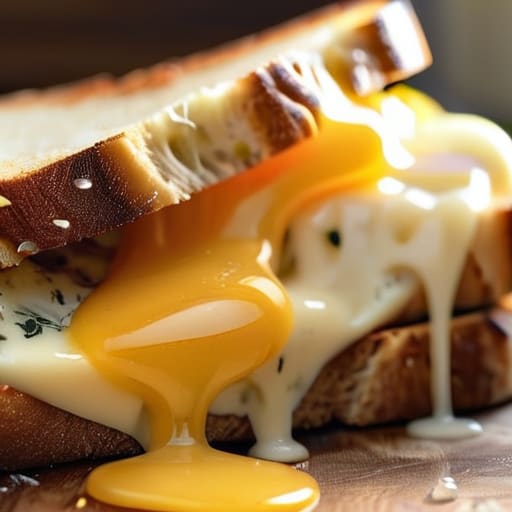 The Ultimate Adult Grilled Cheese on sourdough.