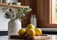 Kitchen organization ideas for clear countertops.